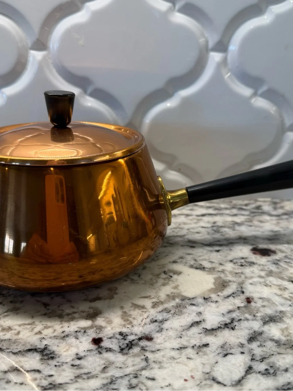 Vintage Spring Culinox Swiss Copper Fondue Pot with Lid – MCM Cookware